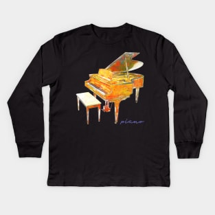 Grand Piano Kids Long Sleeve T-Shirt